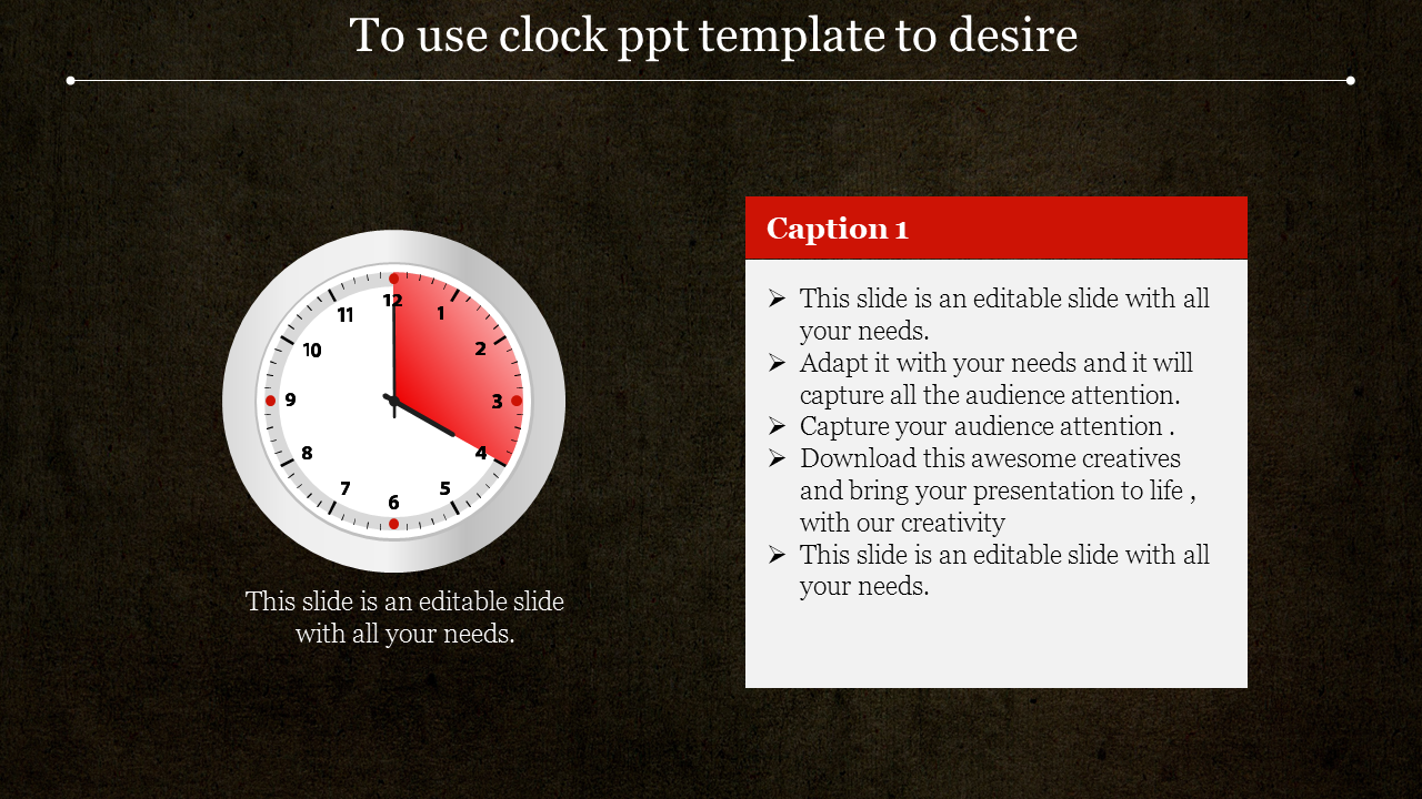 Free - Clock PowerPoint PPT Template For PPT presentation